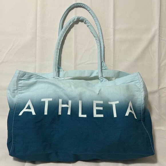 Athleta - Blue Ombre Canvas Tote Bag (2) - Picture 1 of 3